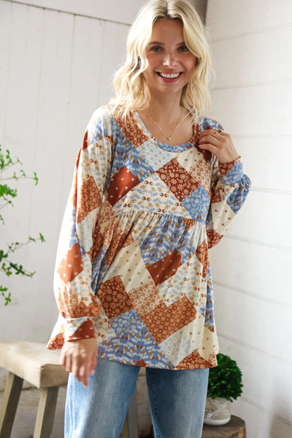 Harvest Daydream Babydoll Top (S-L)