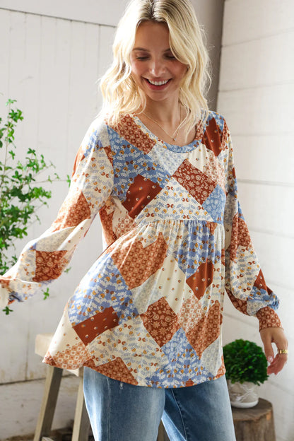 Harvest Daydream Babydoll Top (S-L)