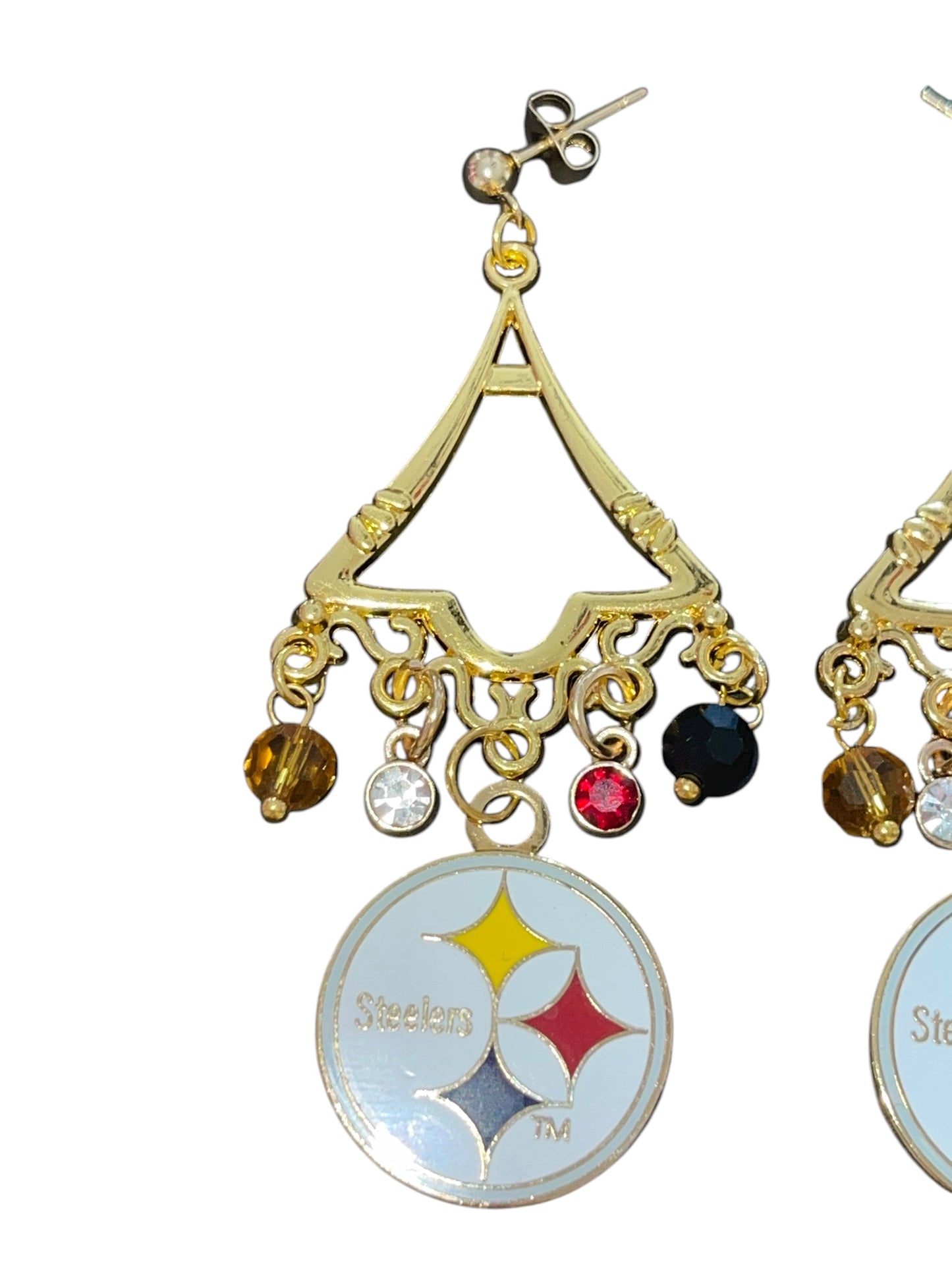 Golden Triangle Sparkle Earrings