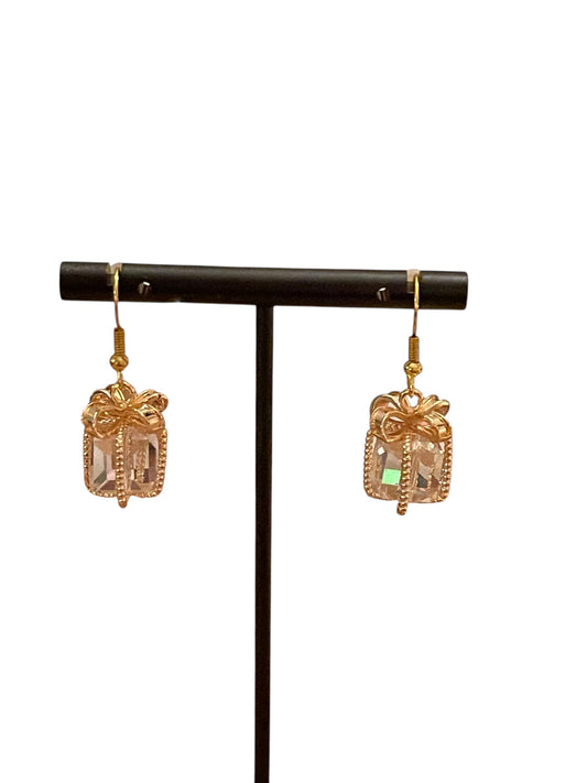 Crystal Holiday Gift Dangle Earrings