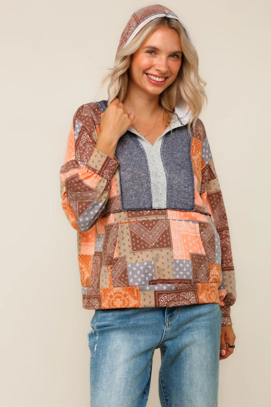 Autumn Patchwork Hoodie (S-3X)