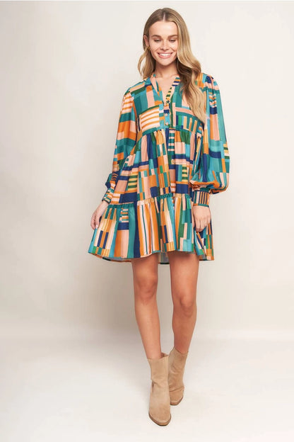 Harvest Harmony Mini Dress (S-L)