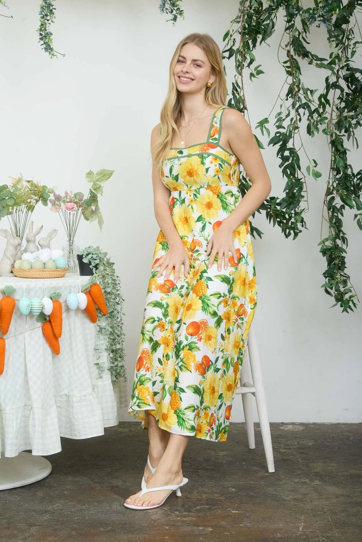 Citrus Grove Dress (S-3X)