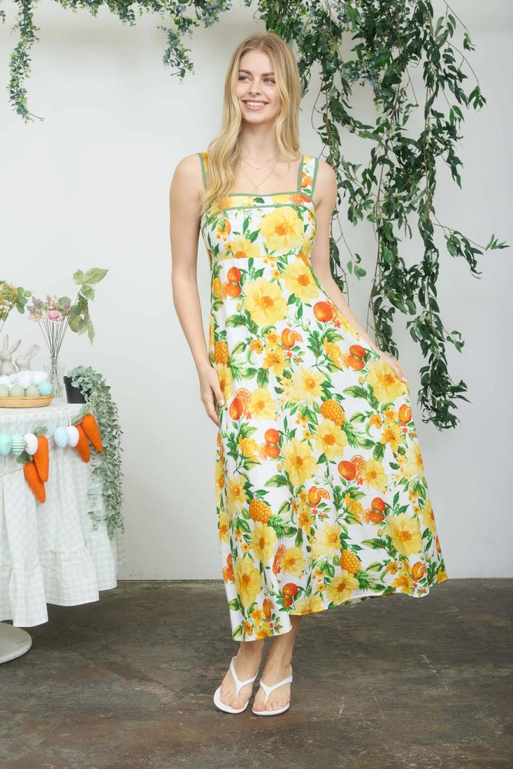 Citrus Grove Dress (S-3X)