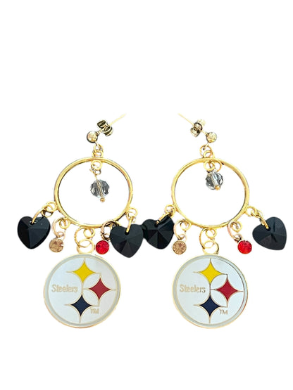 Steel City Sparkle Hoops