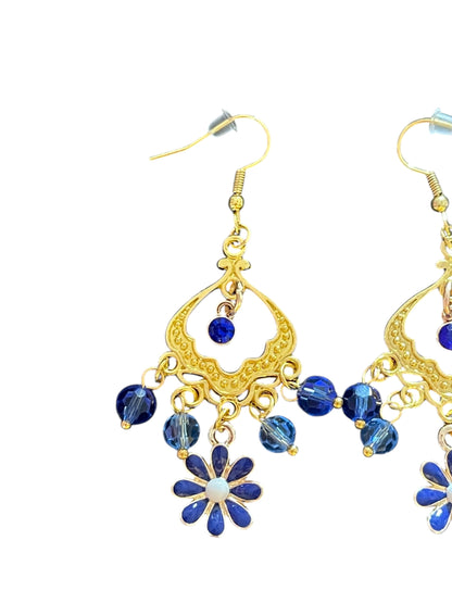 Blue Moon Daisy Earrings
