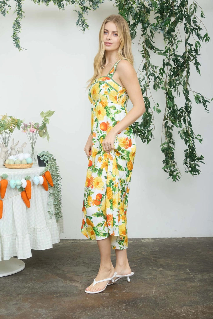 Citrus Grove Dress (S-3X)