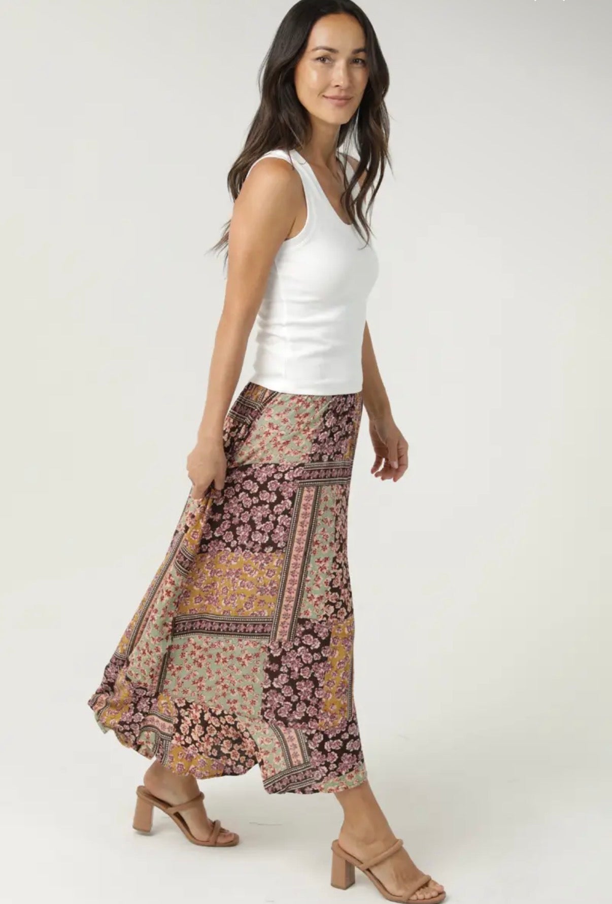 Autumn Wanderer Midi Skirt (S-XL)