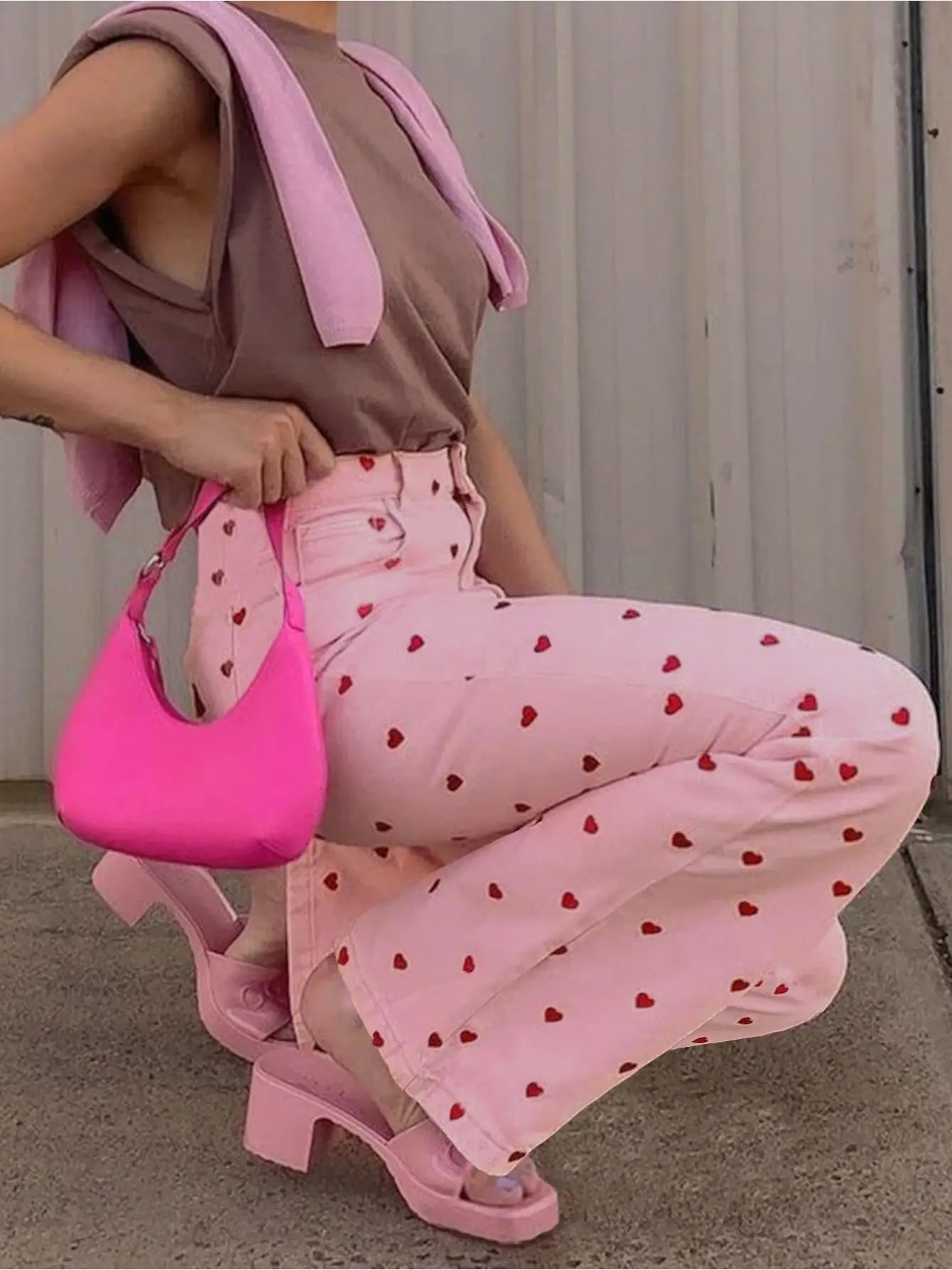 Heartbreaker Pink Straight Leg Pants (S-2X)