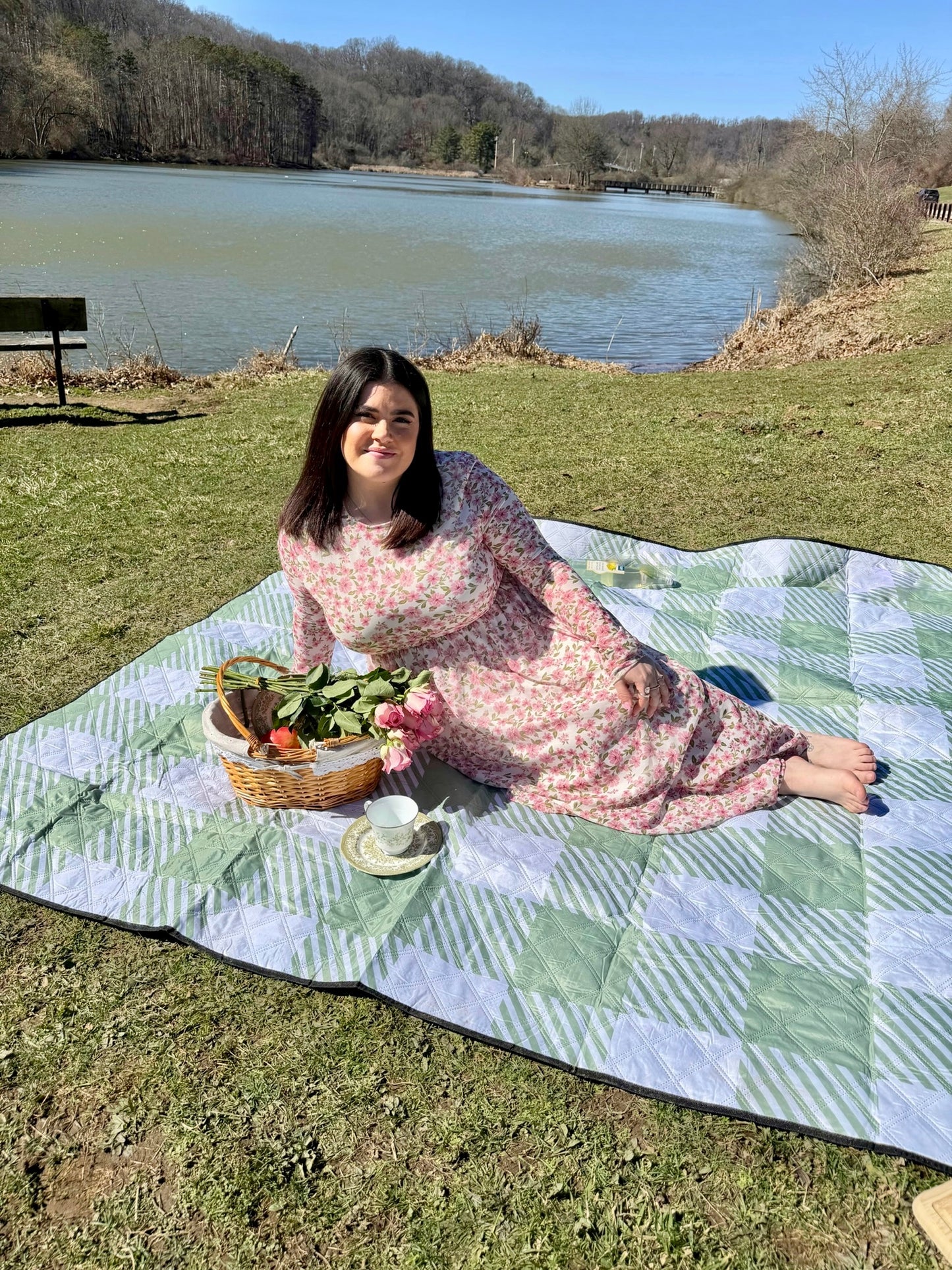 Garden Romance Mesh Maxi Dress (1X-3X)