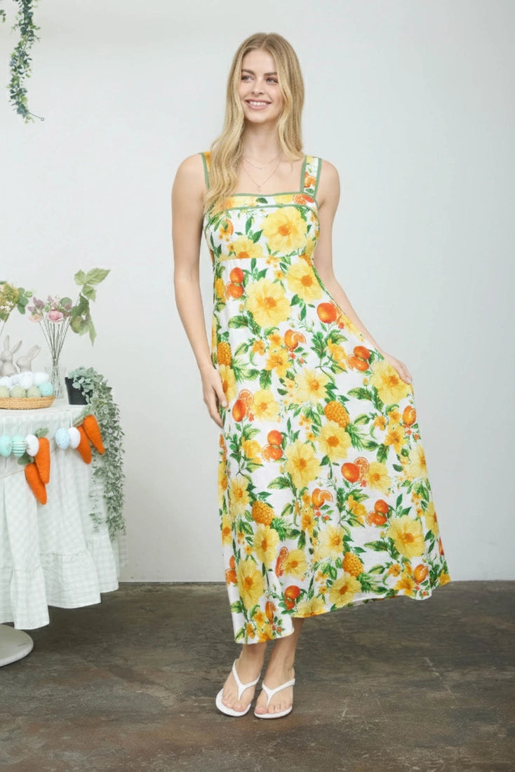 Citrus Grove Dress (S-3X)