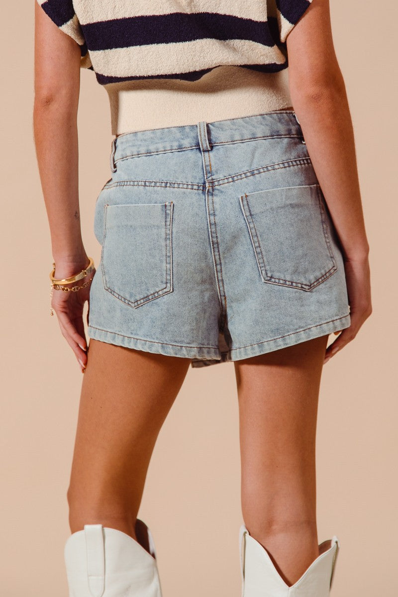 Everyday Blue Denim Skort (S-XL)