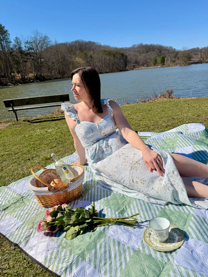 Blue Garden Whisper Maxi Dress (S-L)
