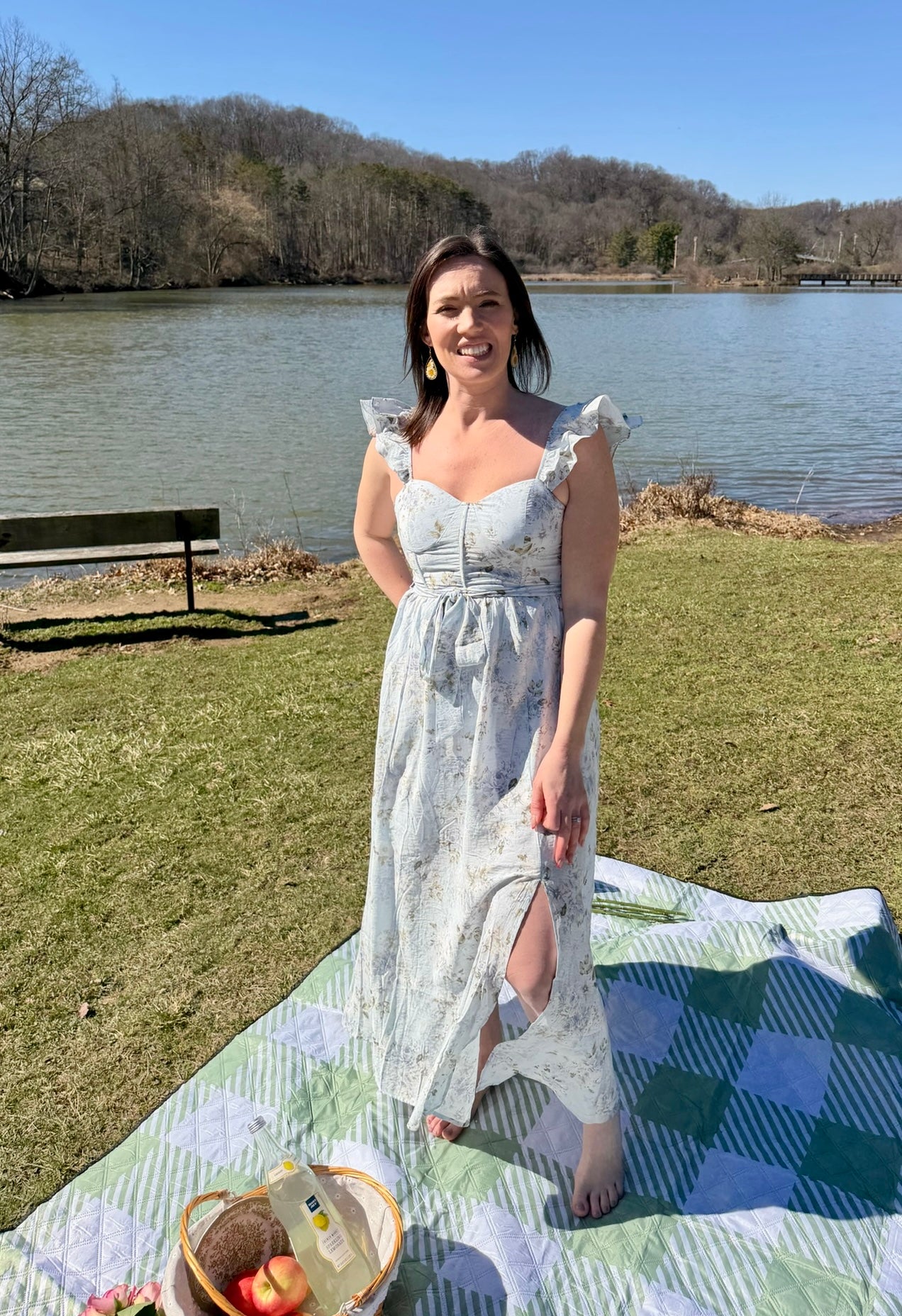 Blue Garden Whisper Maxi Dress (S-L)