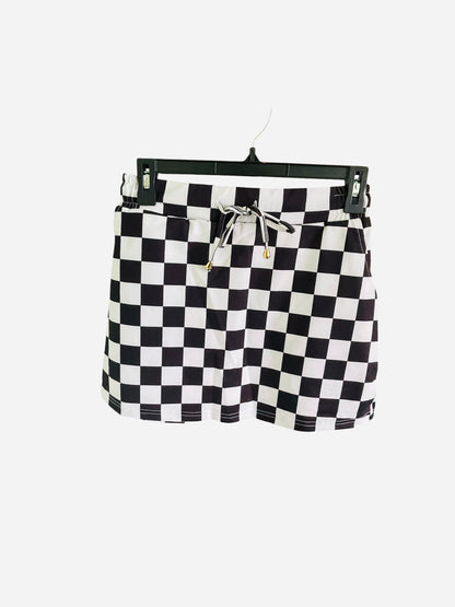 Classic Black & White Checkered Skort (S-XL)