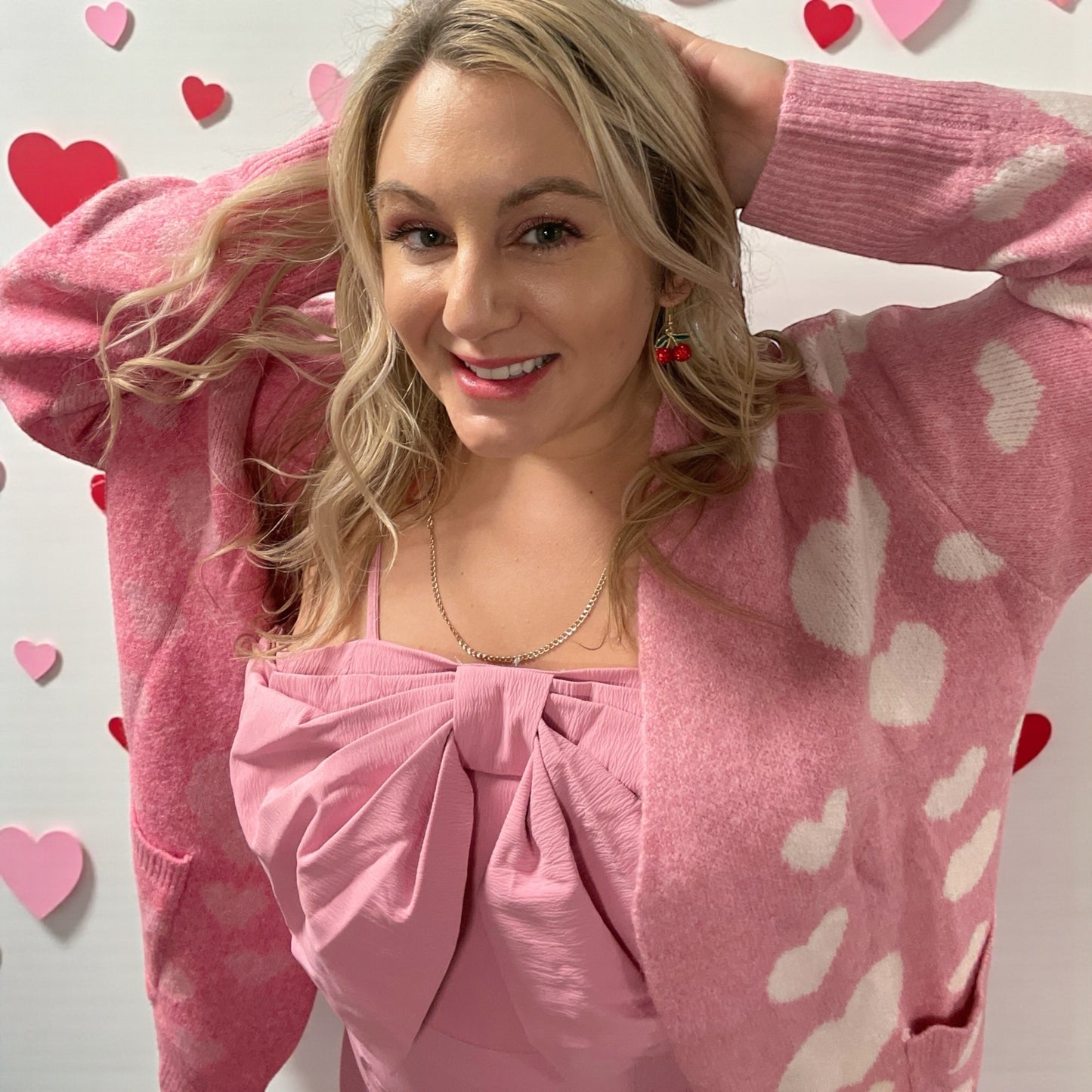 Two Sides of Love Heart Cardigan (S-3X)