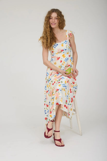 Fruit Stand Midi Dress (S-3X)