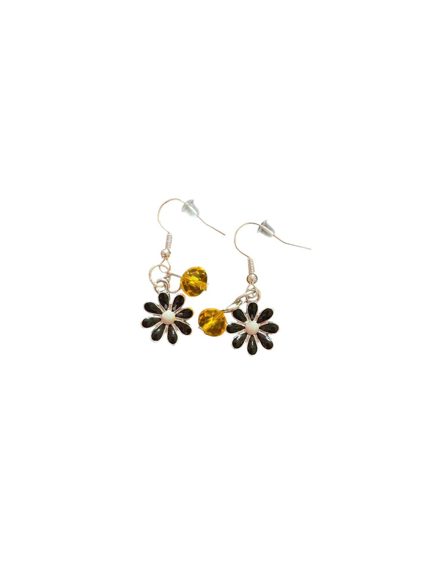Hazy Daisy x PGH Black Dangle Earrings