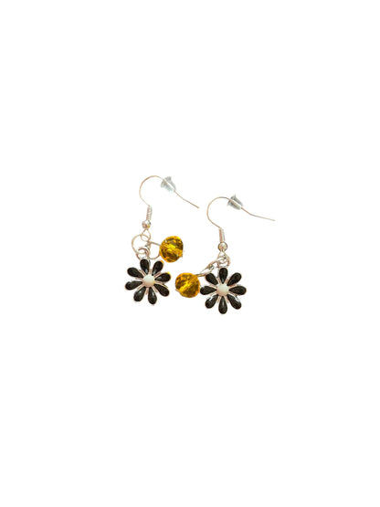 Hazy Daisy x PGH Black Dangle Earrings