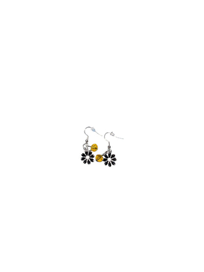 Hazy Daisy x PGH Black Dangle Earrings