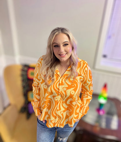 Sunshine State of Mind Button Up Blouse (S-L)