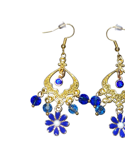 Blue Moon Daisy Earrings