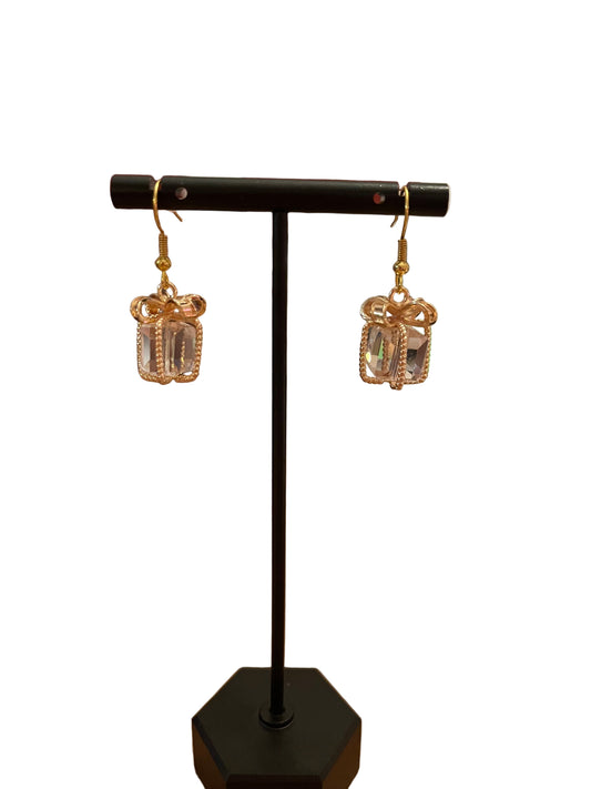 Crystal Holiday Gift Dangle Earrings