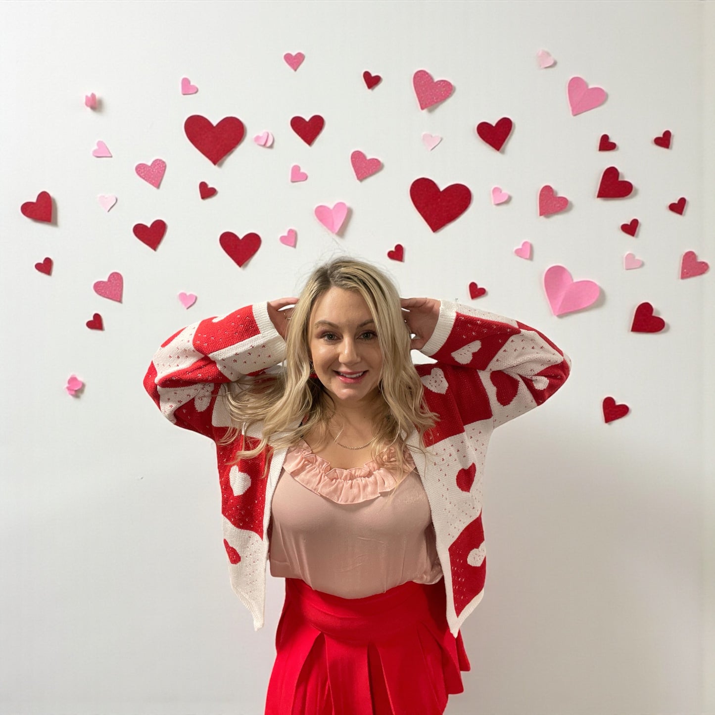 Love Letter Heart Knit Cardigan (S-3X)