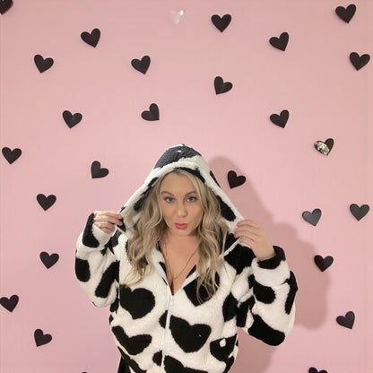 Love in Black & White Cozy Jacket (S-L)