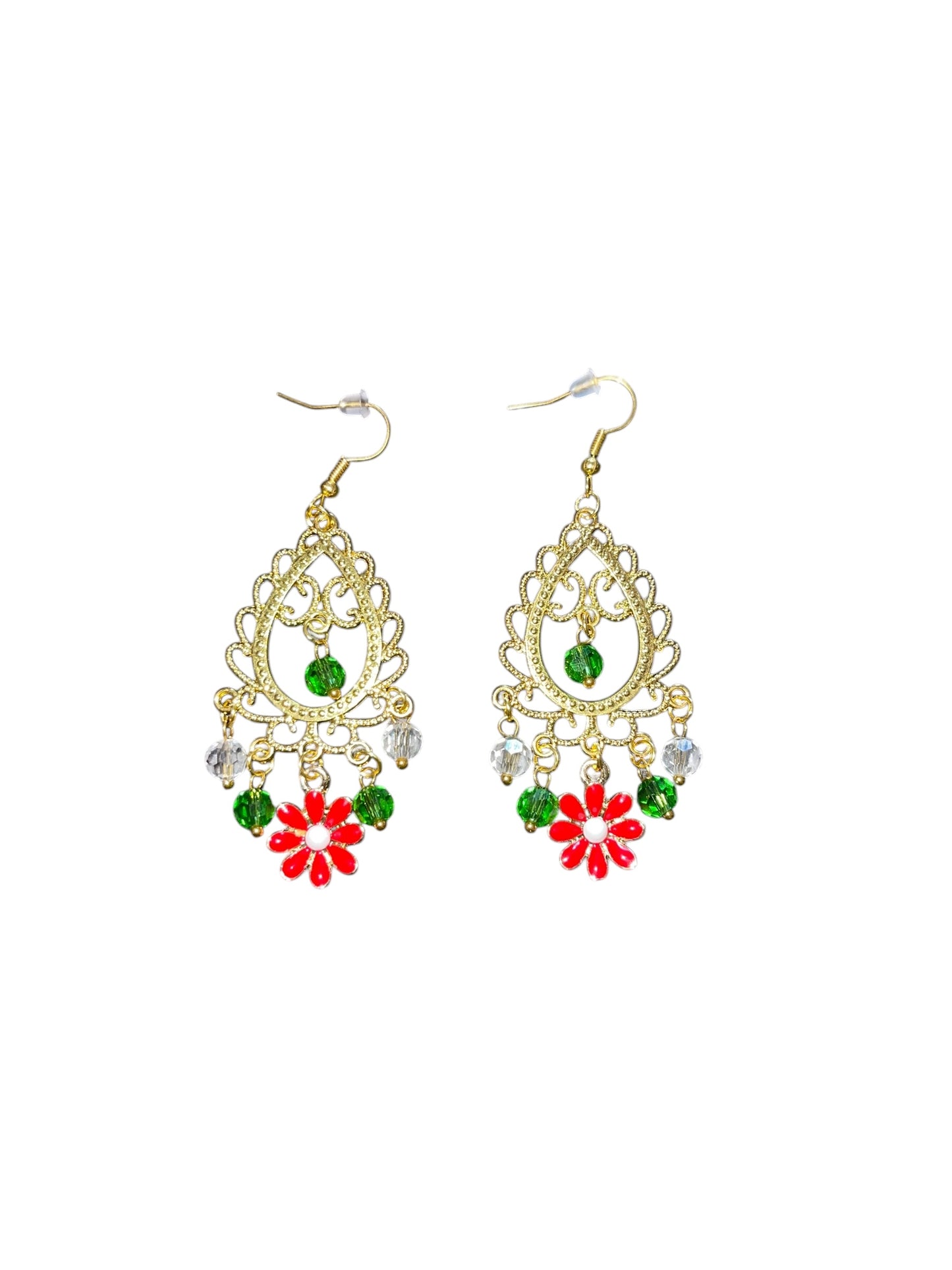 Hazy Daisy Vintage Christmas Bloom Earrings