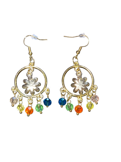 Hazy Daisy Rainbow Bloom Earrings