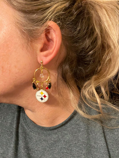 Steel City Sparkle Hoops