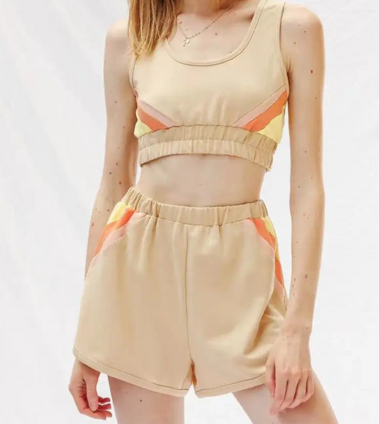 Colorblock Retro Lounge Set (S-XL)