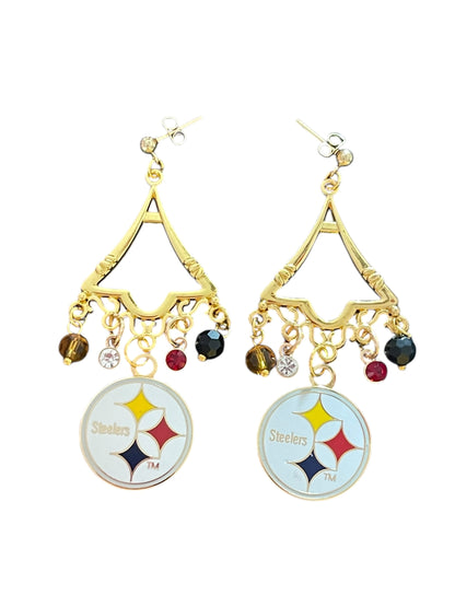 Golden Triangle Sparkle Earrings