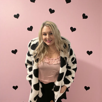 Love in Black & White Cozy Jacket (S-L)