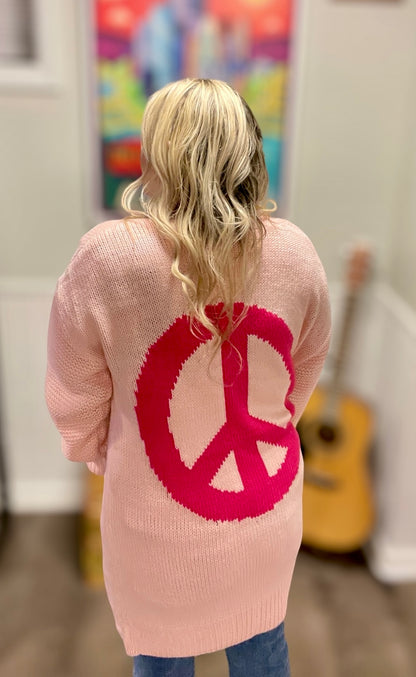 Peace & Love Cardigan (S-L)