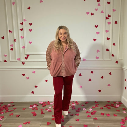 Forever Yours Scarlet Pleated Pant (S-L)