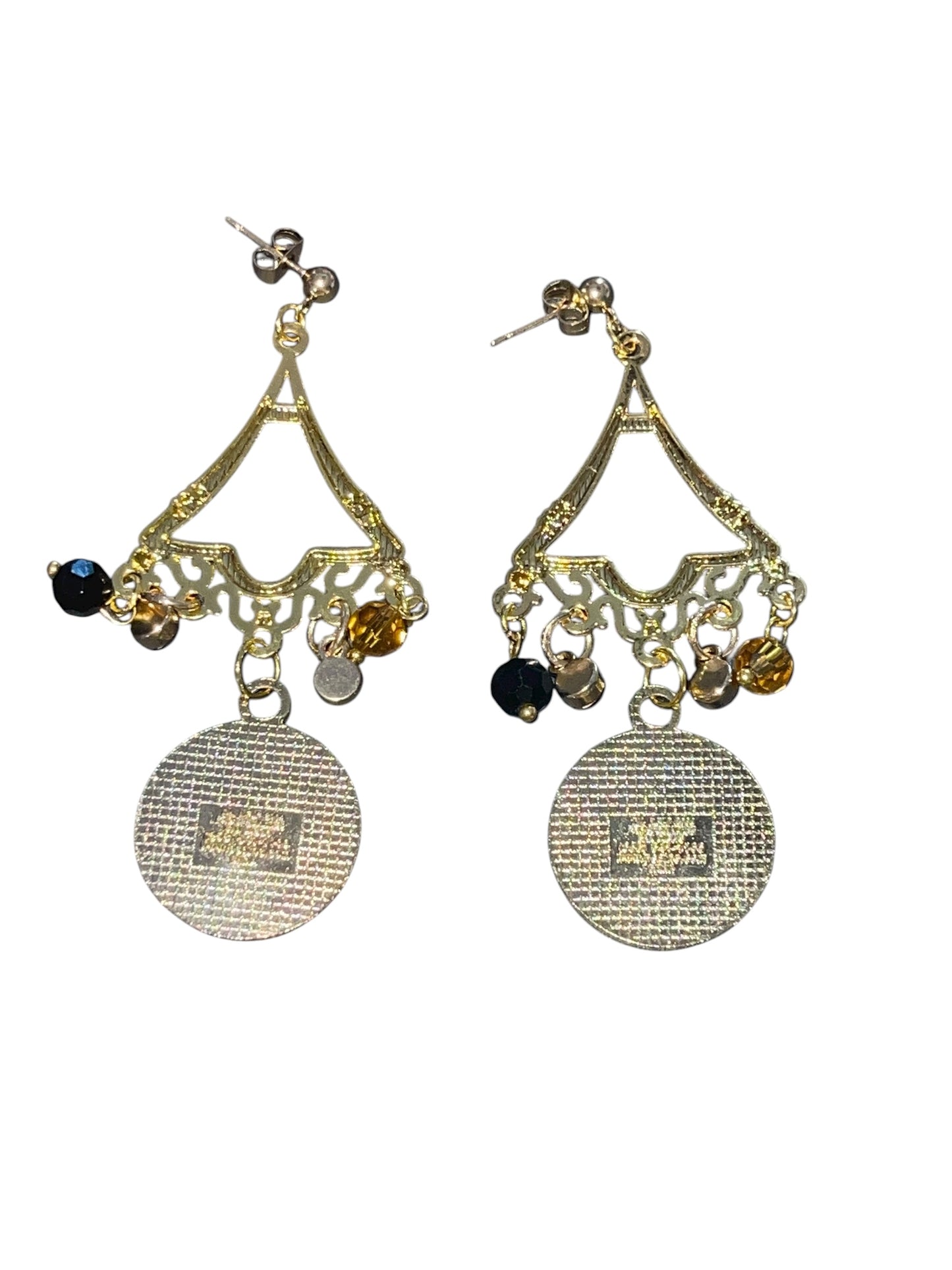 Golden Triangle Sparkle Earrings