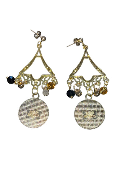 Golden Triangle Sparkle Earrings
