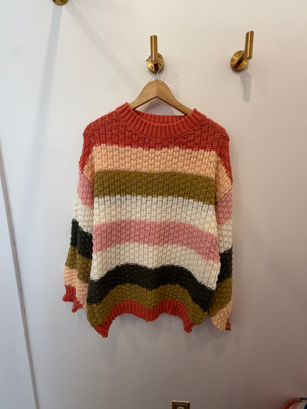 Changing Colors Striped Sweater (S-XL)