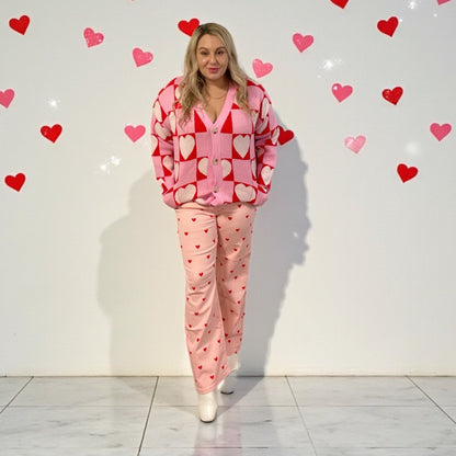 Heartbreaker Pink Straight Leg Pants (S-2X)