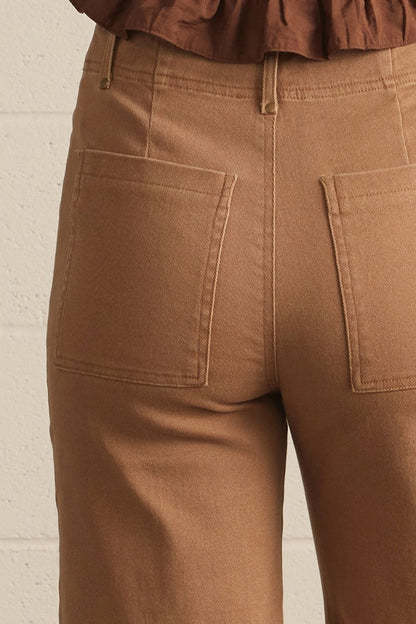 Mocha Throwback Seamed Jeans (S-L)