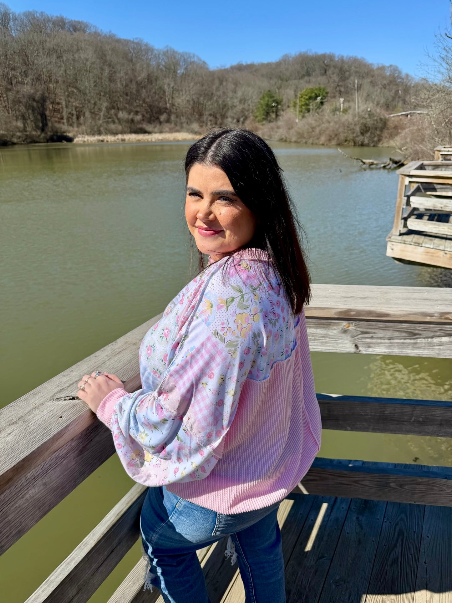 Sweet Picnic Patchwork Pullover (S-3X)