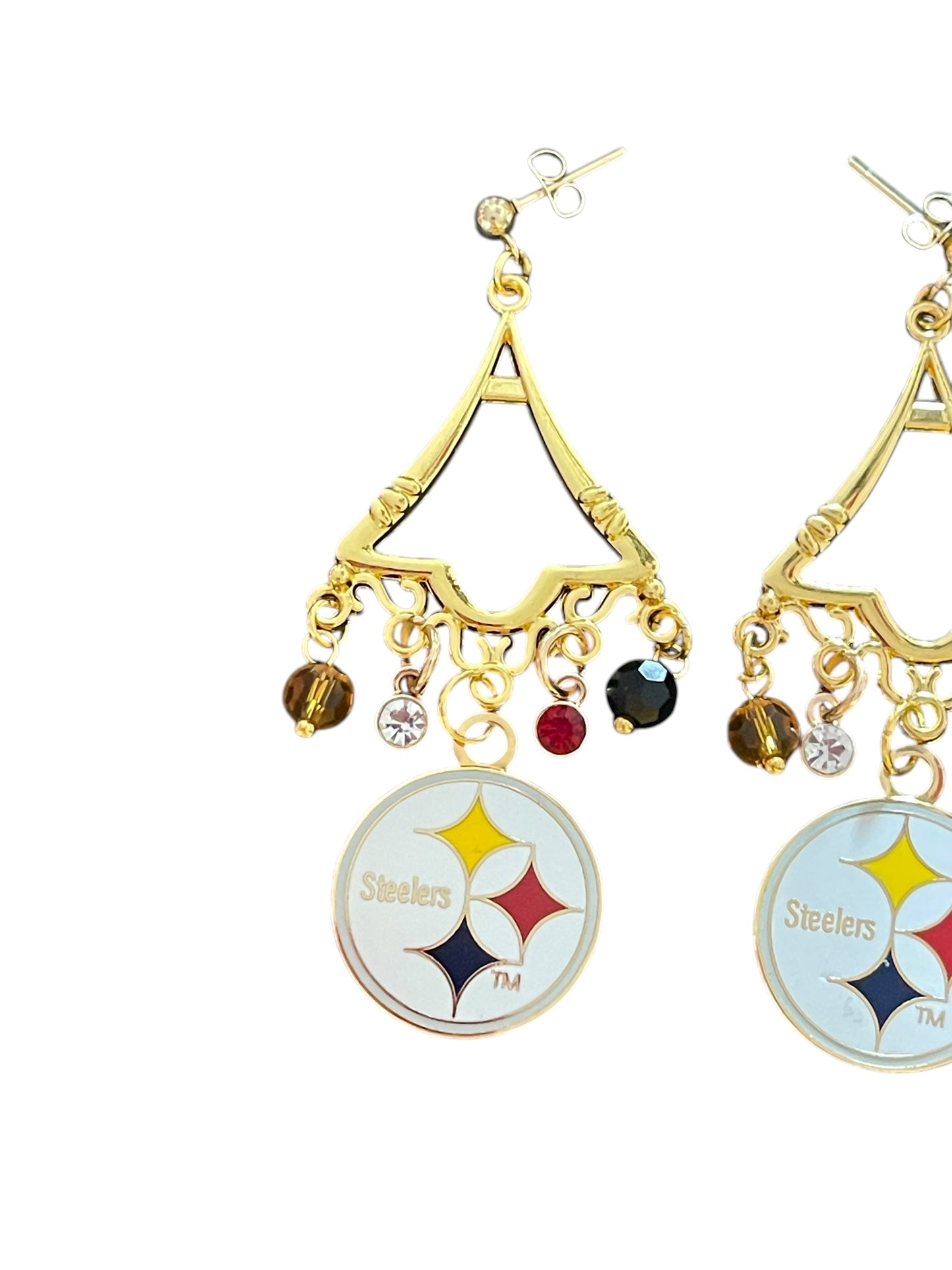 Golden Triangle Sparkle Earrings