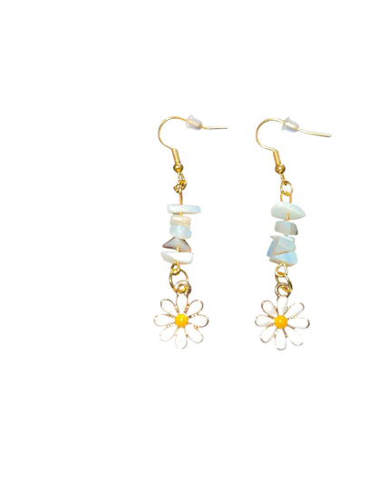 Hazy Daisy Opal Bloom Earrings