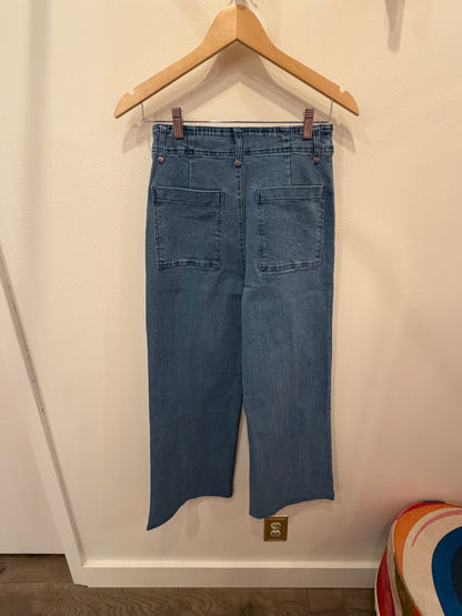Blue Denim Throwback Seamed Jeans (S-L)