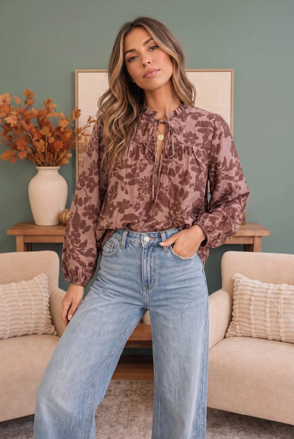 Autumn in Bloom Blouse (S-L)