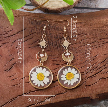 Celestial Daisy Earrings