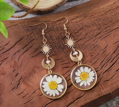 Celestial Daisy Earrings