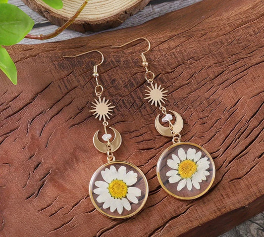 Celestial Daisy Earrings